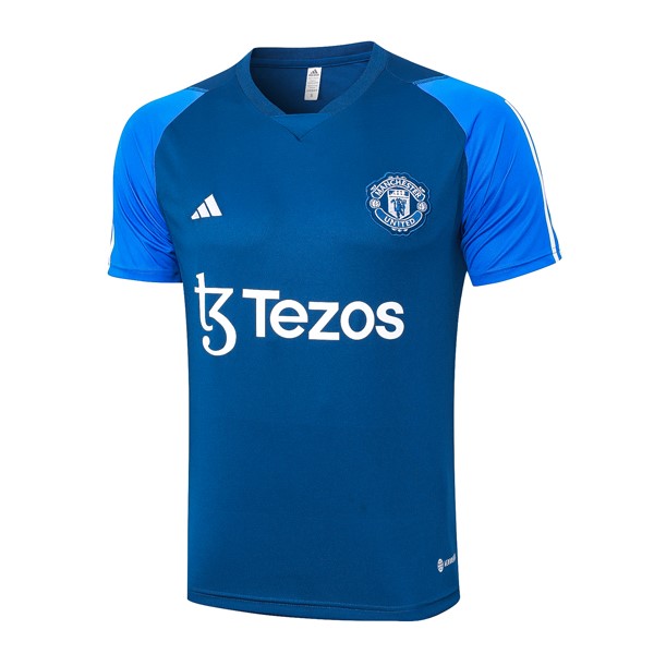 Camiseta Entrenamiento Manchester United 2024 Azul